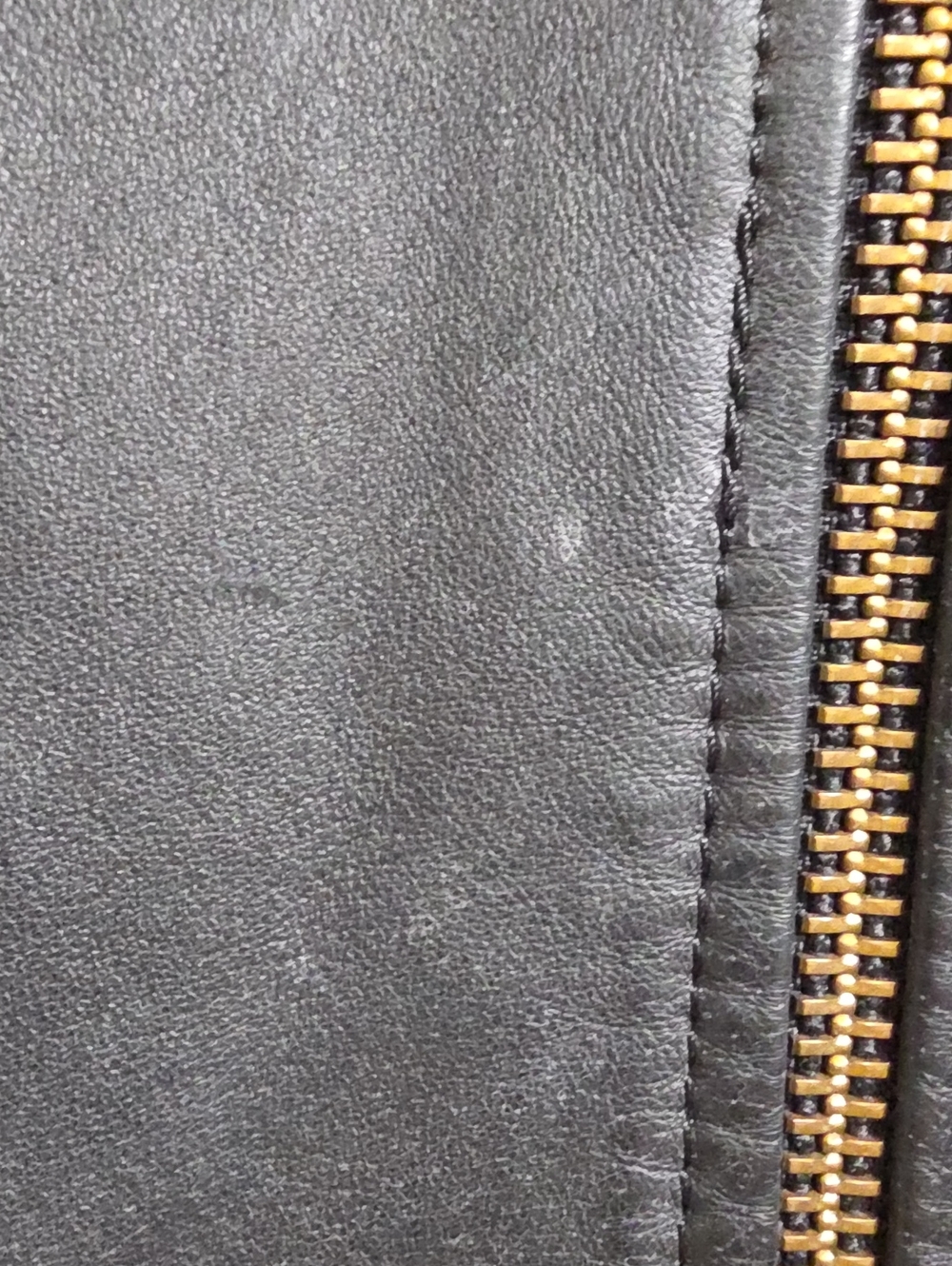 Danier Black Leather Moto Jacket with Zip Pockets - Picture 3 of 12
